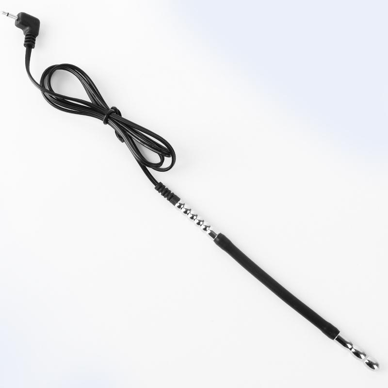 Electric Stimulation Urethral Sounding Kit – Metal Male Plug Dilator with Prostate Massage&Shock Function (Horse Eye Rod Design)
