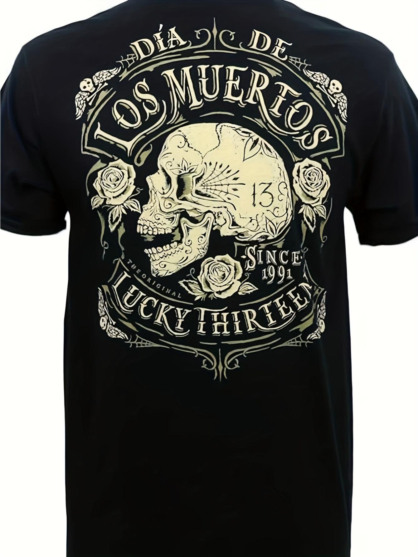 T-Shirt y2k Gothic Heavy Metal T Black 4XL