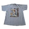 Vintage 1990er Minnesota Vikings Randy Moss Rookie des Jahres Grafik-T-Shirt.