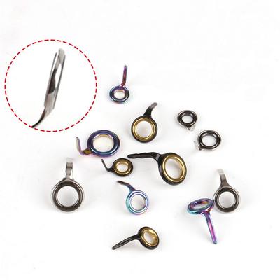 Single Leg Fishing Rod Guide Stainless Steel Fishing Rod Tip Repair Kit Durable Eye Ceramic Ring