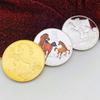2026 Australian zodiac horse, silver plated color printed commemorative medal, creative ornament, bracket, zodiac year coin, gift coin