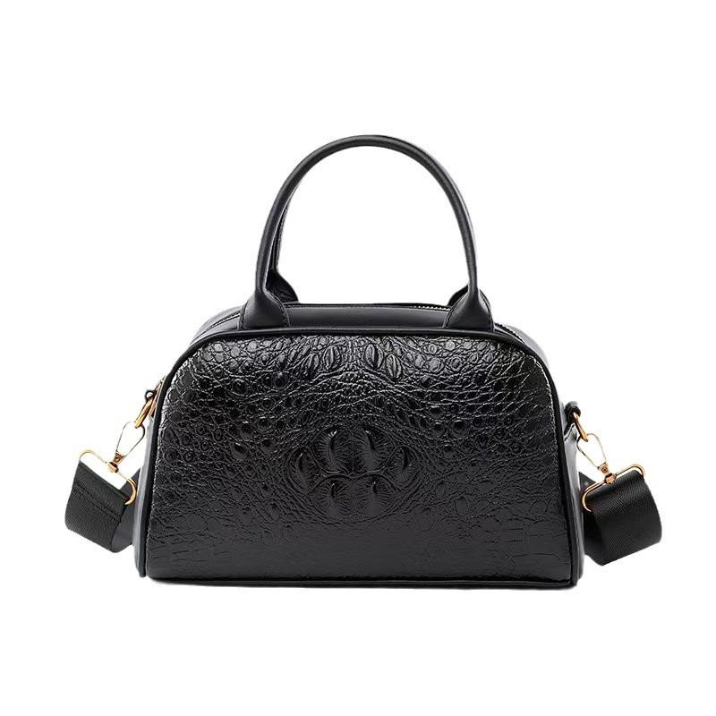 New fashion crocodile pattern shoulder messenger bag women's bag shell bag large capacity women's