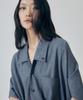 Teulimingbeodeu Oversized Poncho Short Sleeve Shirt [ Blue ]