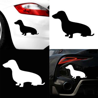 Decorazione delle decalcomanie dell'autoadesivo riflettente dell'autoadesivo dell'automobile del motociclo del cane bassotto sveglio