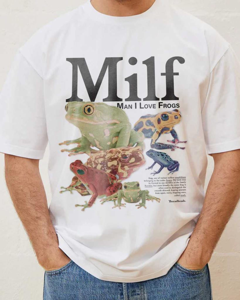 Summer Trendy Street Short Sleeved T-Shirt Cute Cartoon Printed  Pattern Fun Versatile Casual Basic Top Clothing Loose T-Shirt