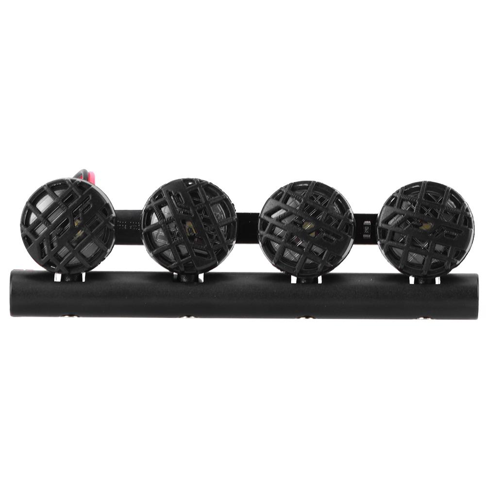 LED Roof Lamp DIY Luggage Rack Lamp Spotlight Accessory Fit for TRX4  SCX10 1 10 RC Car Crawler4LED