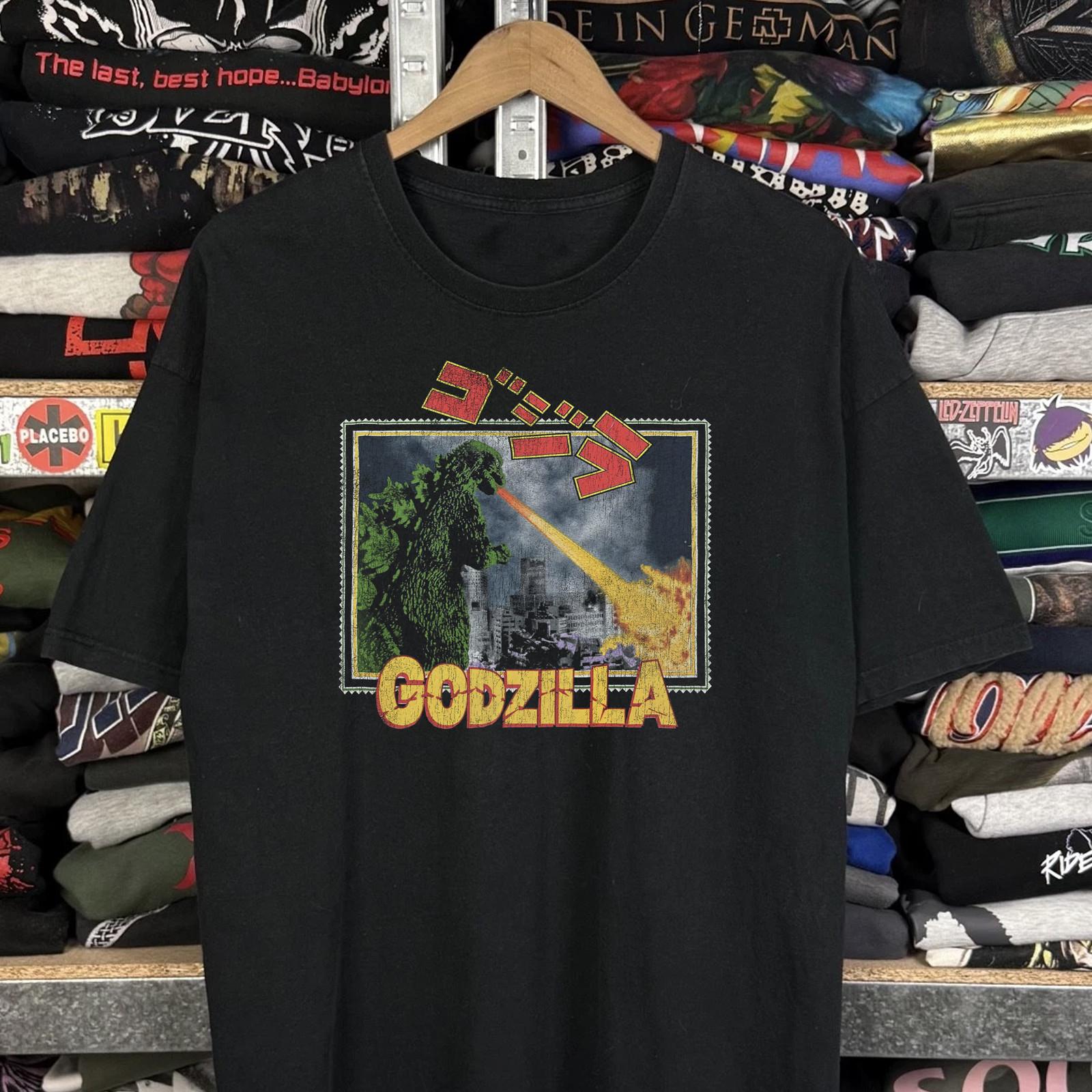 1994 Godzilla Classic T-Shirt Black XXL L