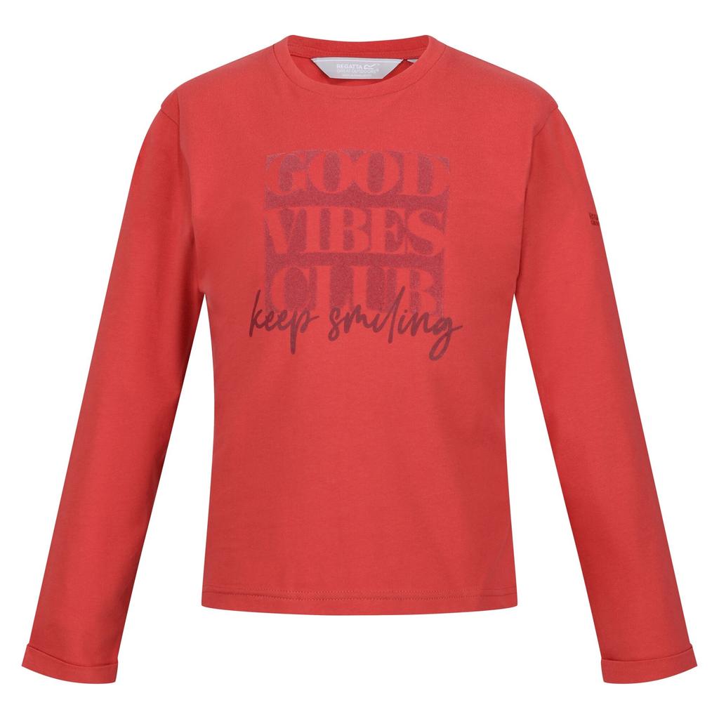Regatta Childrens/Kids Wenbie III Good Vibes Club Long-Sleeved T-Shirt