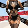 Sexy Lingerie for Women Naughty Fishnet Lingerie Set Bodysuit Outfits Teddy Sheer Mesh Erotic