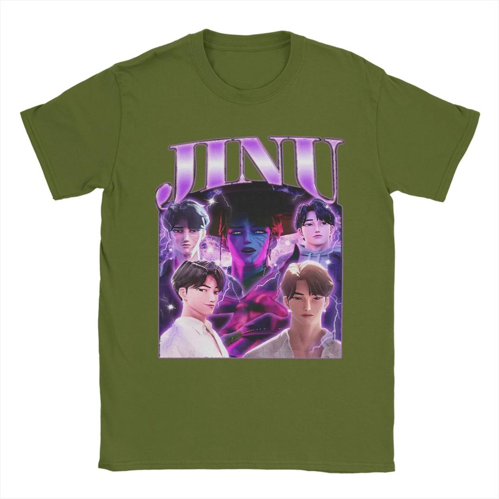 Jinu KPOP Dämonenjäger 90er-Jahre Stil T-Shirt Sommer T-Shirts Herren Baumwolle O-Ausschnitt Übergröße Kleidung Kurze Ärmel Streetwear TOPS