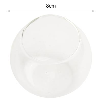Vase en Verre Terrarium Contenant pour Plantes Succulentes avec Design à Ouverture Large Convient pour la Décoration et l'Exposition de Jardin à Domicile
