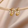 18K Gold Light Luxury European & American Minimalist Earrings for Women