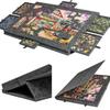 Tavolo Puzzle per Bambini con Supporto Copertura 6 Cassetti Tavola di Smistamento Puzzle Portatile Tavola Puzzle Tavolo Puzzle