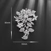 Luxurious and Exquisite Zircon-Encrusted Plant Rose Brooch for Women Elegant Party Clothing Brooch Jewelry Accessories Gift