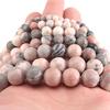 1 Strand Natural Pink Zebra Jasper Loose Beads Stone Beads For Jewelry Making Diy Bracelets Necklace 4/6/8/10/12mm