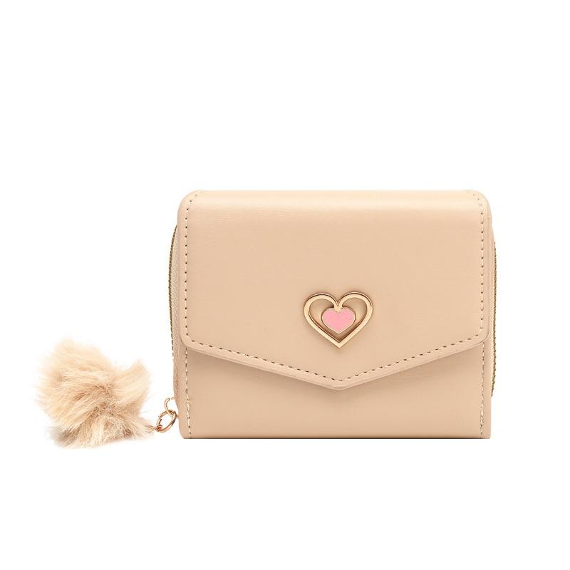 New personalized fashion women's short wallet wallet wallet heart-shaped women's short bag change bag card bag one piece