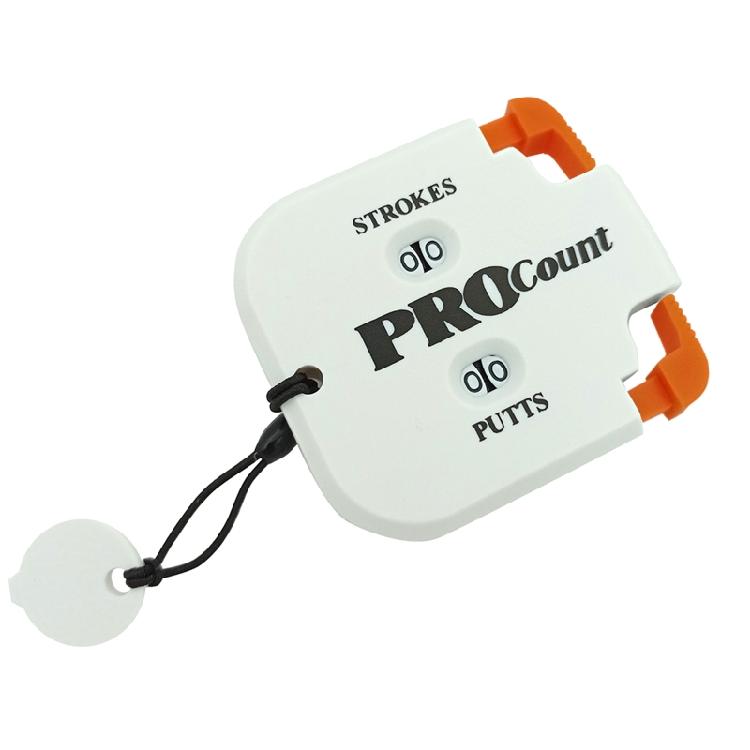 

Golf Stroke Counter Two Digits Scoring Golf Shot Count Stroke Putt Score Counter 1 білий/помаранчевий
