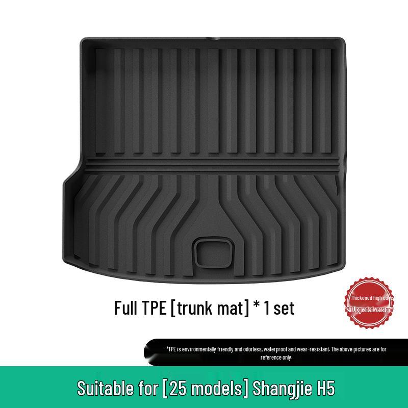 Compatible TPE Floor Mats for 25 Shangjie H5 Models - Vehicle-Specific, All-Weather Trunk Mats Included