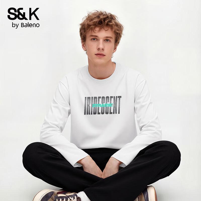 

Baleno Men s S&K Series Pure Cotton Long Sleeve T-Shirt M
