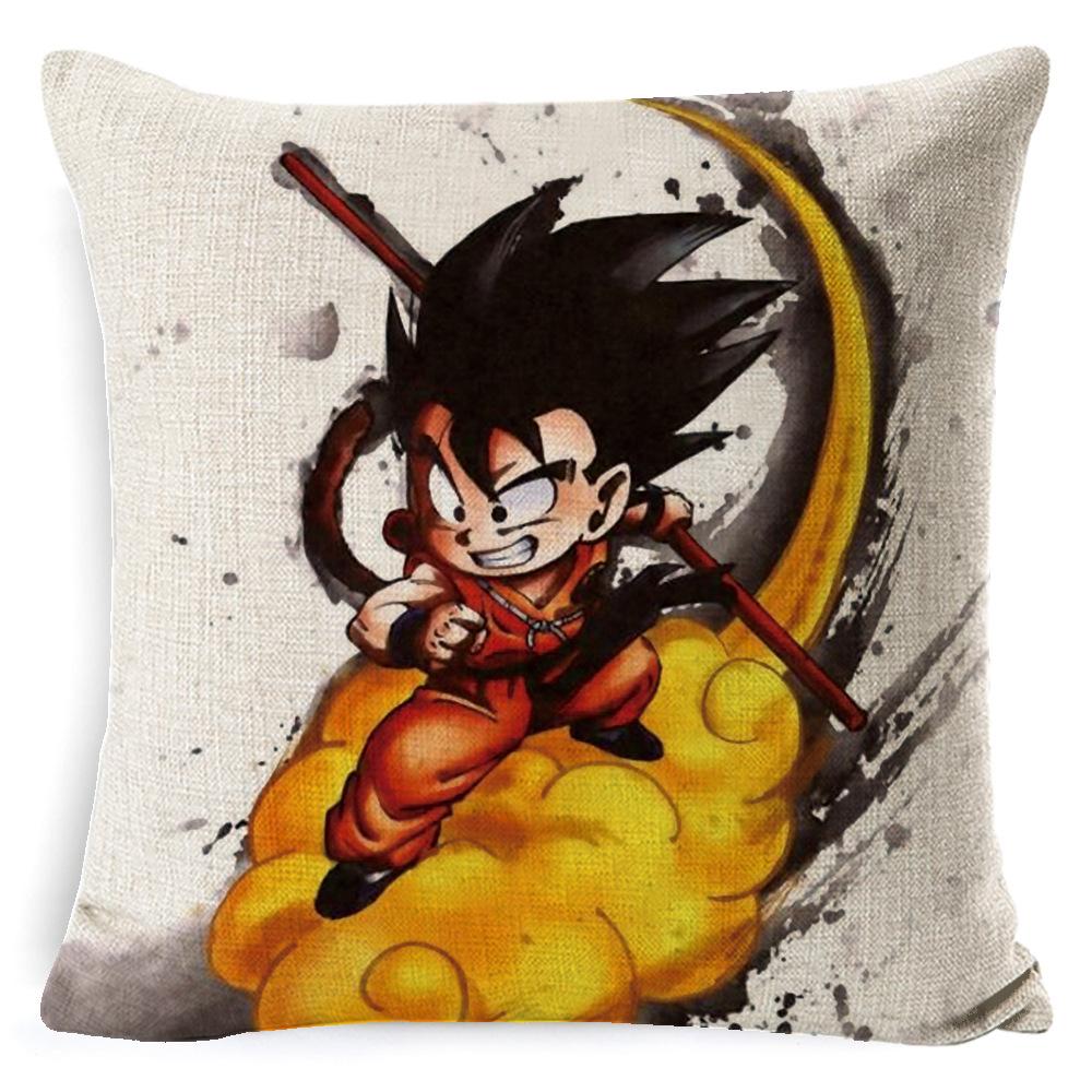 Kreslená Animace Dragon Ball Povlak na Polštář Lněný Super Měkký Polštář Domov Dragon Ball Anime Polštář