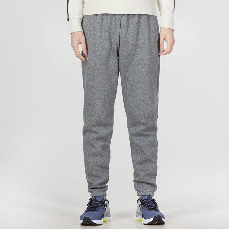 Under Armour Essential Knitted Sweatpants Men's Gray Thickened Cuffed Pants 1373882-012