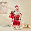 60cm Weihnachten Große Weihnachtsmann Puppen Ornamente Stehende Weihnachtsmann Figur Puppe Weihnachts-Hausdekoration Kindergeschenk navidad