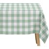 Sage Green Gingham Party Tablecloth Decorations, 3 Pack Green Checkered Disposable Plaid Party Supplies Tablecover, for Birthday Baby Shower Bridal