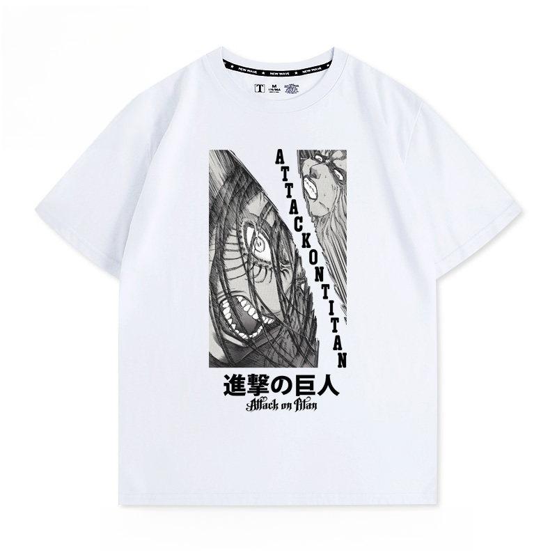 Attack on Titan Anime Printed Tshirt Unisexs and Womens Tshirt Unisexs Top Sports Tshirt 2026 Summer New Tee
