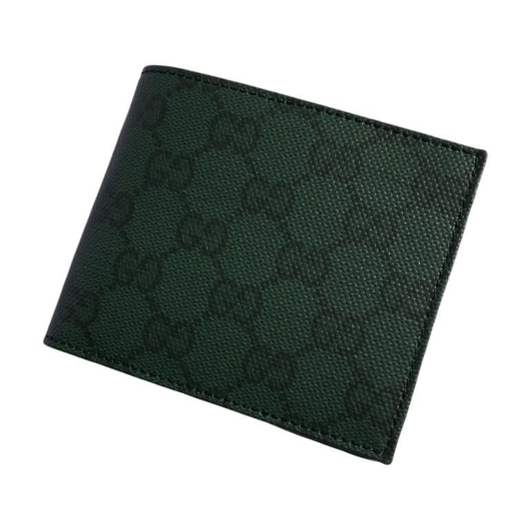 Gucci Coated Canvas Wallet Men's Dark Green 876390-FAF8A-3020