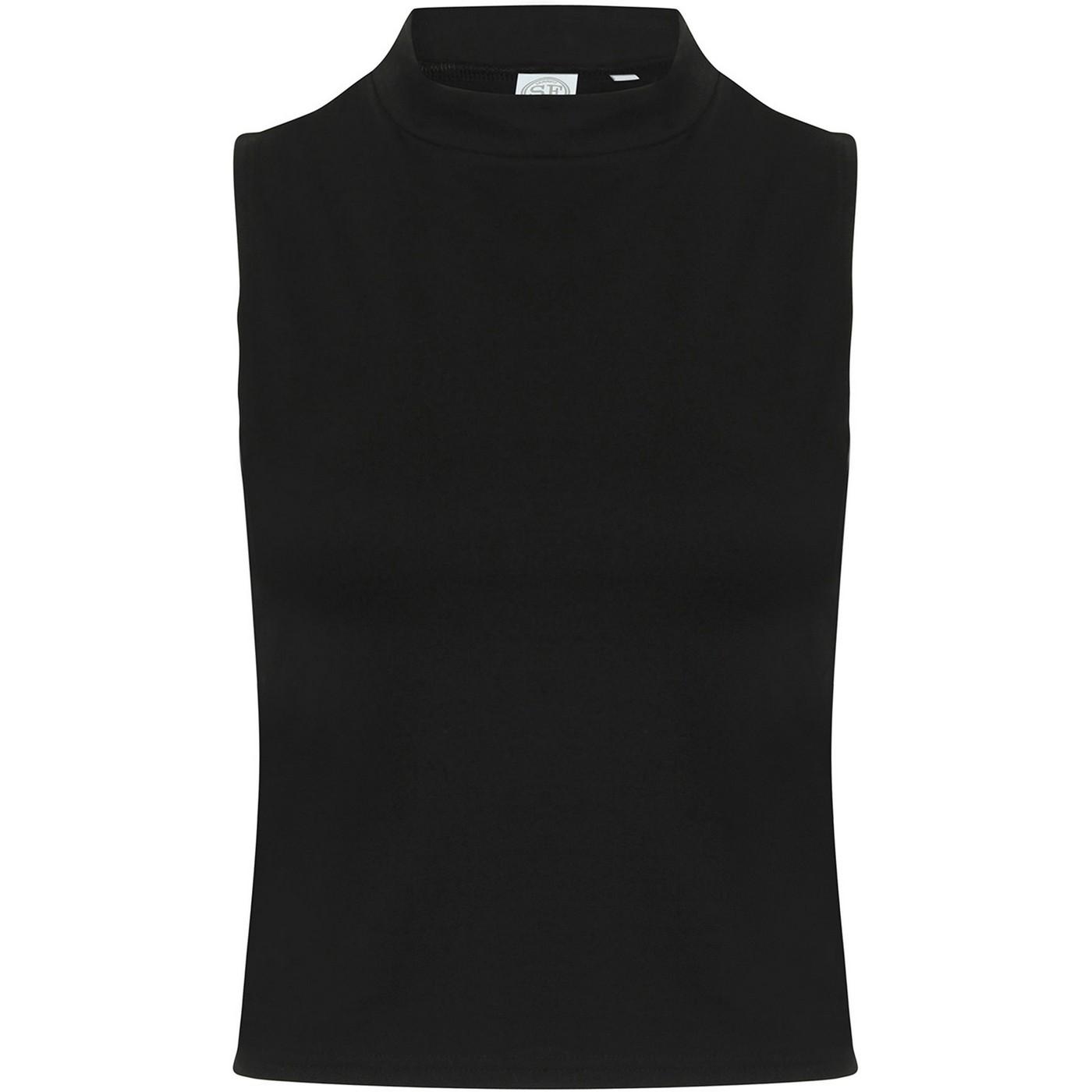 SF Canotta a collo alto da donna/donna XS nero