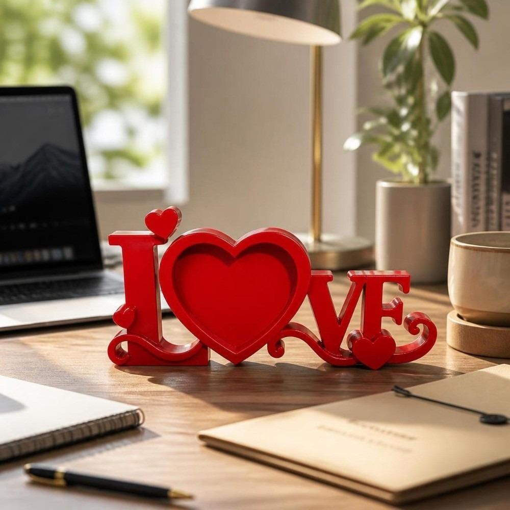 3D Printed Photo Holder Heart Shaped Desktop Photo Frame Photo Stand  Romantic Home Decoration