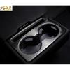 For Mazda CX-5 2017-21 Black Titanium Rear Seat Water Cup Holder Cover Trim