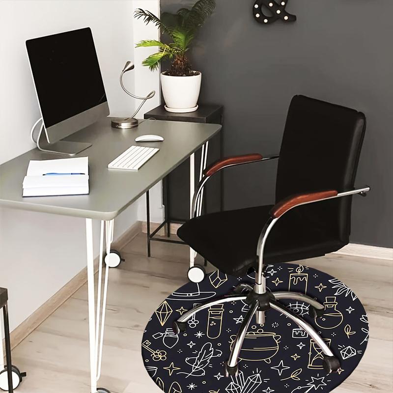 1pc Office Carpet Chair Mats Witchcraft Symbols Perfect for Decorating Office Chairss, Or Bedrooms.YDT303