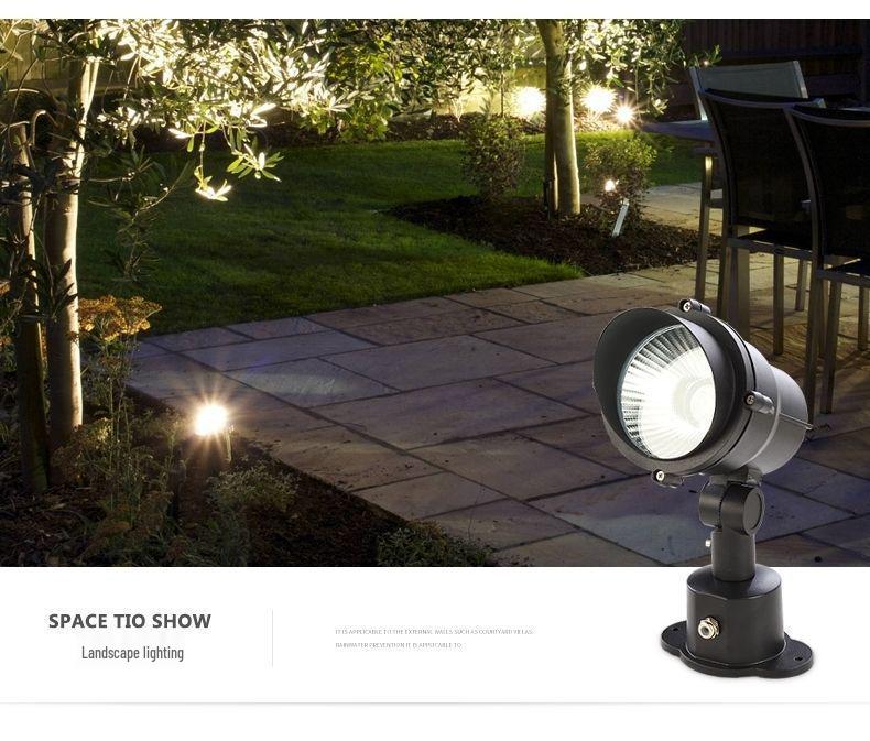Waterproof Outdoor Landscape Spotlight for Gardens and Lawns