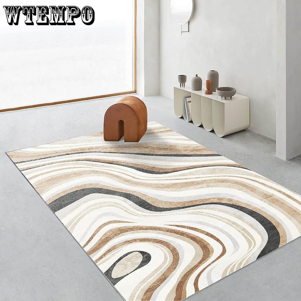 Koberec v severském stylu do obývacího pokoje, odolný proti nečistotám a snadno udržovatelný, vintage podložka na podlahu, koberec k posteli do ložnice