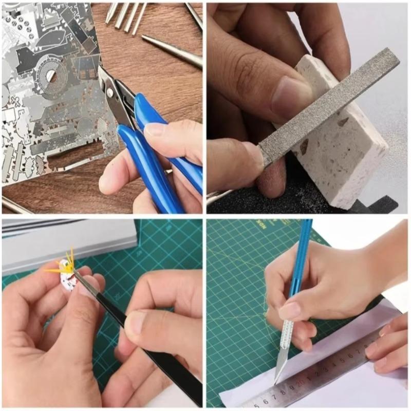 Modellbau Grundwerkzeuge Handgefertigtes Modellauto Hobby Bau Reparatur und Montage Werkzeuge Starter-Set für DIY Bastelprojekte
