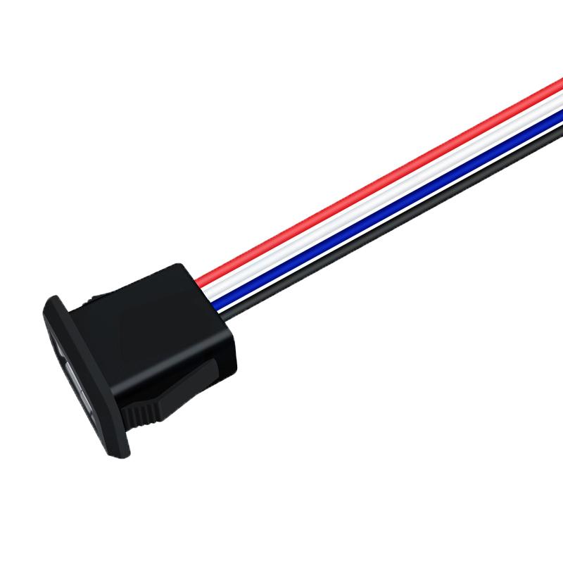 

Водонепроницаемый разъем USB Type C Type-C с пряжкой для карты, гнездо 3A, сильноточный порт для быстрой зарядки, разъем USB-C для зарядки