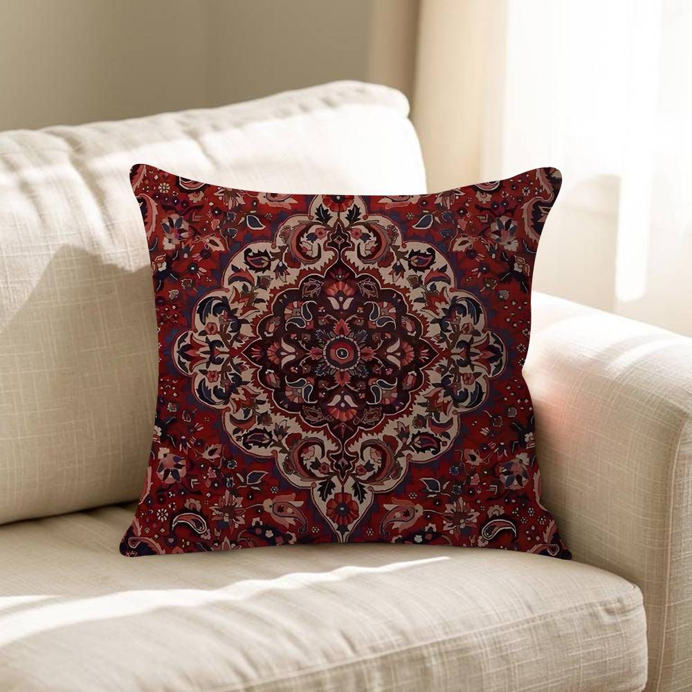 Persian Carpet Floral Personalized Pillow Dust Cover Bedroom Kids Party Decoration Pillowcase Birthday Children Gift