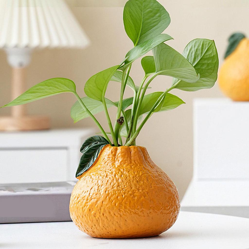 Creative Ceramic Vase Fruit Shaped Flower Vase Hydroponics Hydroponics Office Desktop Ornaments Home Garden Decor