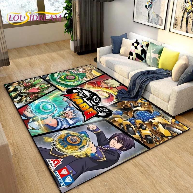 

Beyblade Cartoon Anime Carpet for Living Room Bedroom Coffee Table Yoga Area Rug Kitchen Unslip Floor Mat Alfombra Birthday gift 40x60cm