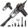 Portable Dual-Use Handheld Car Vacuum Cleaner and Duster with Inflatable Function, Powerful Suction for Home and Car.