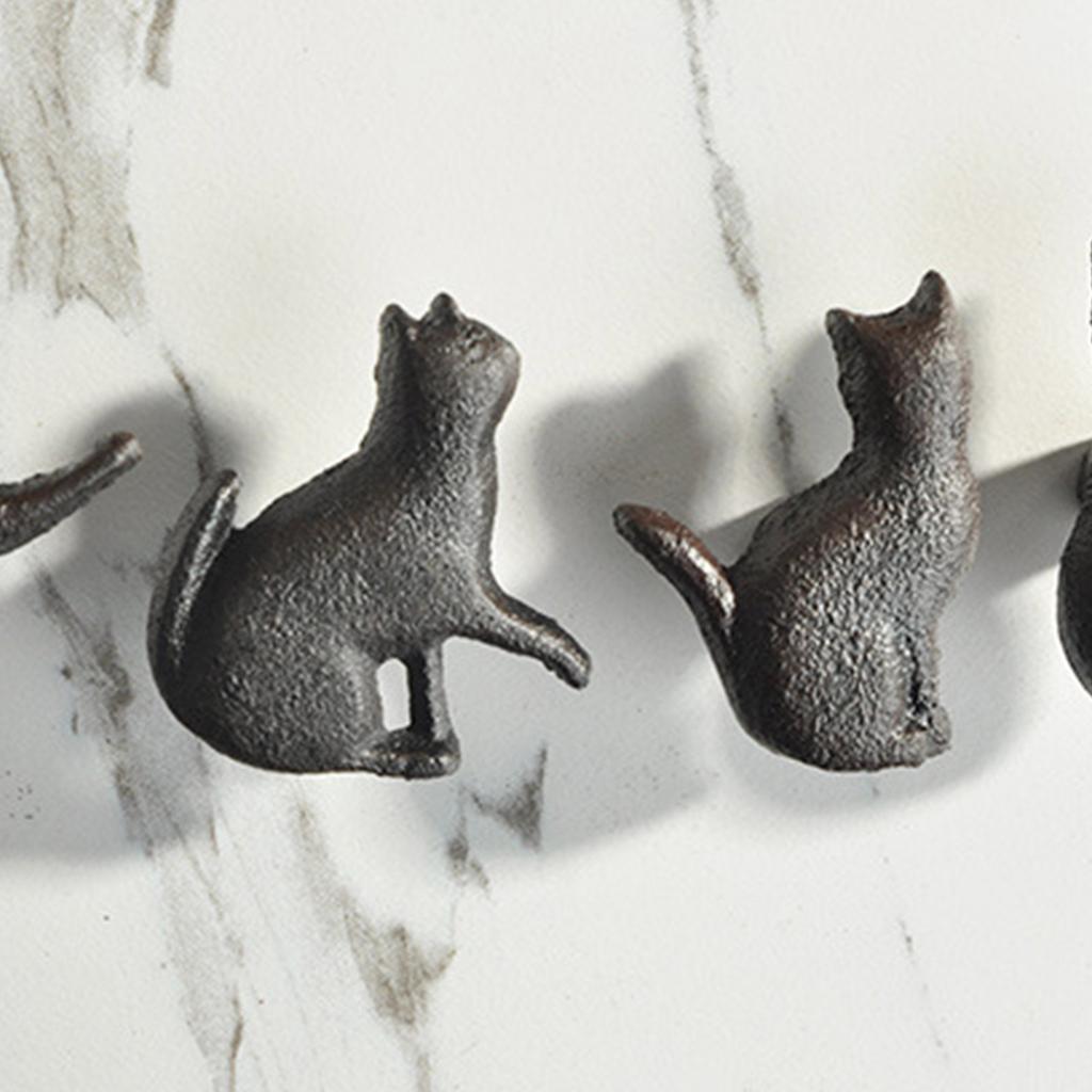 4Pcs Drawer Pulls Cat Shape Dressers Knob Cupboard Handle Unique Furniture Handle Simple Bedside Cabinet Pulls