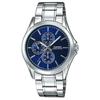 Waterproof 30 M Quartz Movement Stainless Steel Watch Men Watches Blue MTP-V302D-2A