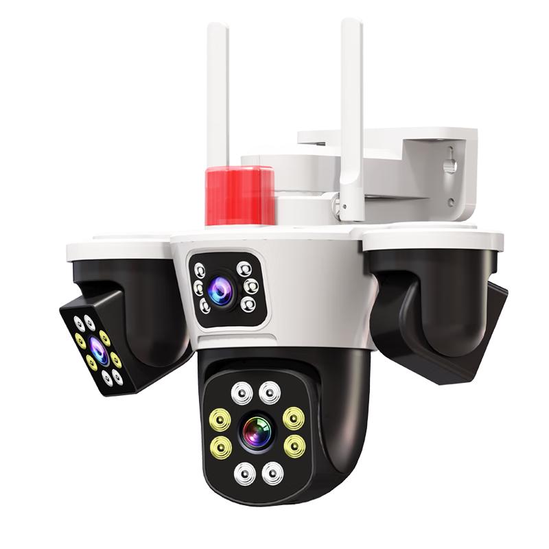 Outdoor Multi-Lens 360° WiFi/4G Security Camera with Night Vision CN plug (adapter included)