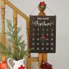 Kids Participatory Christmas Clock Calendar Sustainable Wood Wall Suspended Easy Arrange Plan