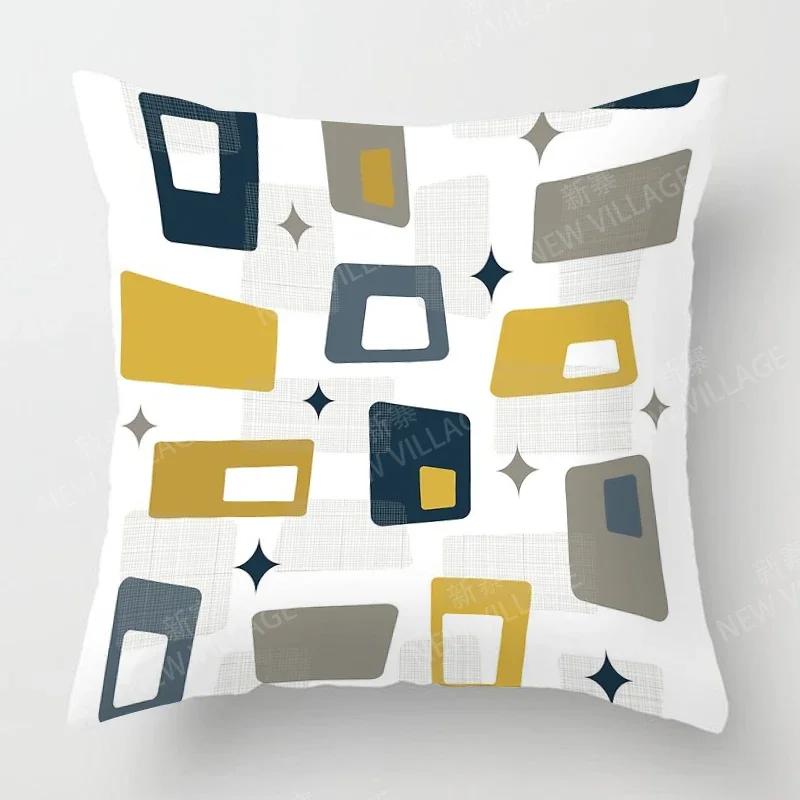 Nordic Fall Home Decor Autumn Throw Pillow Case Sofa Cushion Cover Modern X  X X  X Geometry