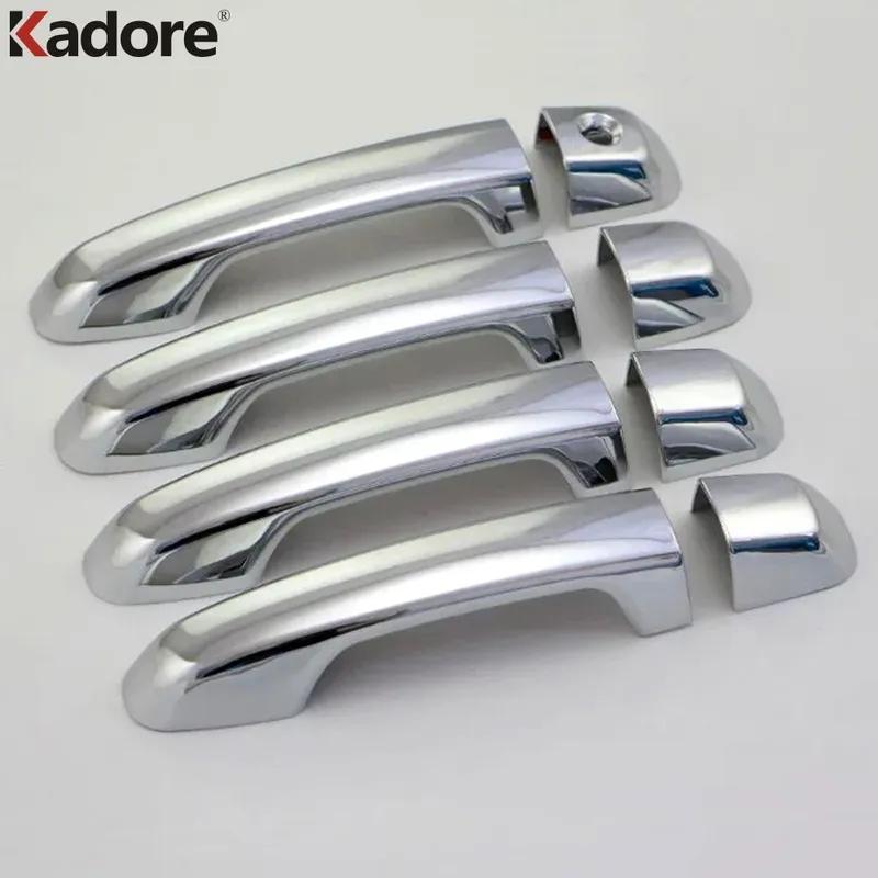 For Toyota Land Cruiser LC200 FJ200 Second Facelift 2016 2017 2018 Chrome Car Door Handle Cover Trim Accessories