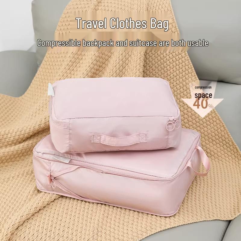 

Эксклюзив для новичков: Большая дорожная сумка для хранения одежды и нижнего белья Large Dousha Pink Single (40x30x10cm)