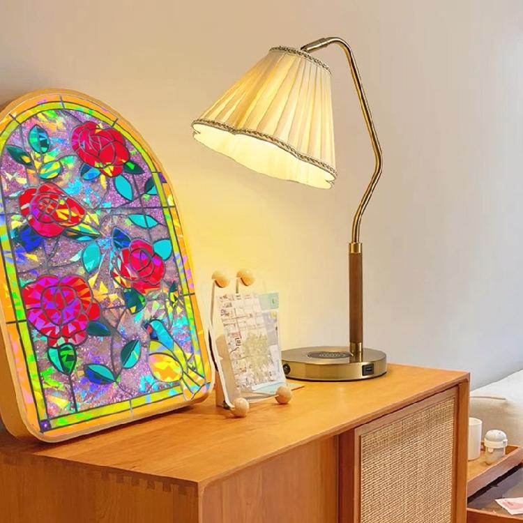 Holographic Wall Decoration Resin Mold Rainbow Effect Flower Wall Art Epoxy Mold