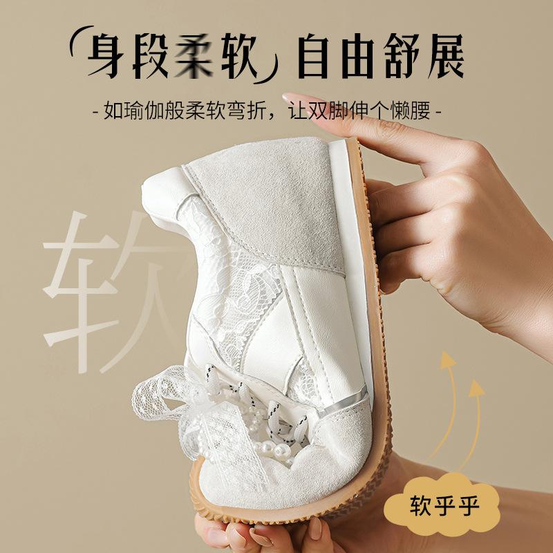 Augustine Soft-soled Ballet Training Shoes Women's 2025 New Summer Lace Mesh Forrest Gump Sports and Leisure Shoes